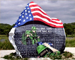 Click here to see all the different sides of the Feedom Rock.   Click on the copy below the photo for an enlarged picture of the Freedom Rock.  