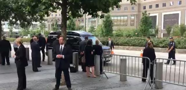 Hillary stumbles into waiting van, unable to stand on her own at 9/11/2016 memorial - Webmaster 