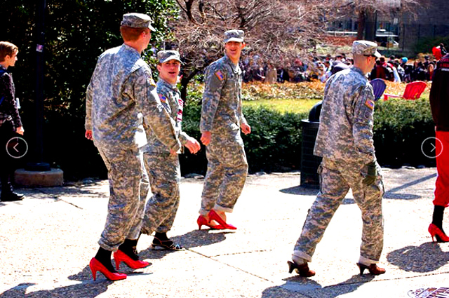 "While ROTC command acknowledged that units were told to take part in the 'Walk a Mile in Her Shoes' event as part of Sexual Assault Awareness Month, it 'did not direct how the units would participate,' command spokesman Lt. Col. Paul Haverstick said in a statement.  'We are currently gathering facts in order to review how local ROTC units implemented their participation in these events designed to raise awareness on the issue of sexual assault,' he said." - Military.com 