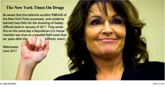 "Palin may actually have a case for libel against The New York Times. The standard for libel is quite high in the United States – the plaintiff must prove actual malice if she is a public figure – but Palin might be able to reach it. That’s because the Times outright lied about her, blaming her for the attempted assassination of Gabby Giffords. The Times even suggested that there was stronger evidence linking Palin to assassin Jared Lee Loughner than there was evidence of leftist incitement leading to the attempted Congressional assassination." - Daily Wire 