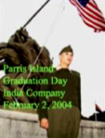 Matthew's graducation day from Parris Island. 