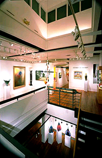 A downtown Asheville art gallery  established in 1991., and features over 100 southeast artists.  