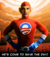 OMG, it's the leader of the collective, the Democrats pseudo-Communist the media just slobbers over.  It's Barack, the savior of the day, Newsweeks' intellectual progressive publisher calling him "a GOD!"   