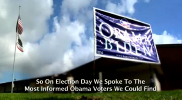 A look at how media coverage of the 2008 election impacted what Obama voters knew (or thought they knew) about the campaign.   They knew nothing about Obama, thanks to the so-called free press.  But they sure knew alot about Sara Palin's wardrobe.  The people therefore didn't elect Obama.  NBC, CBS, ABC, and CNN pulled the levers in the voting booths though their intention of misinformation.  