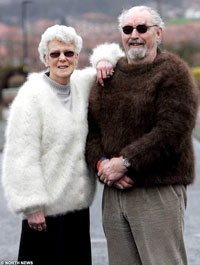 The idea to use the hair, which would otherwise have been vacuumed up and thrown out with the rubbish, came after dog breeders told the couple of the unusual use it could have.  