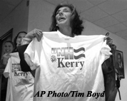 Yahoo reports Teresa Heinz Kerry says she doesn't know if first lady Laura Bush has ever had "a real job."